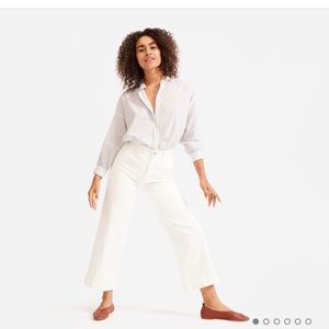 Everlane Wide Leg Crop in Bone
